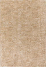 Close-up of the Cariel Beige Area Rug showing its traditional, tan, and prairie dust colors and woven texture. Design-Rectangle-6796