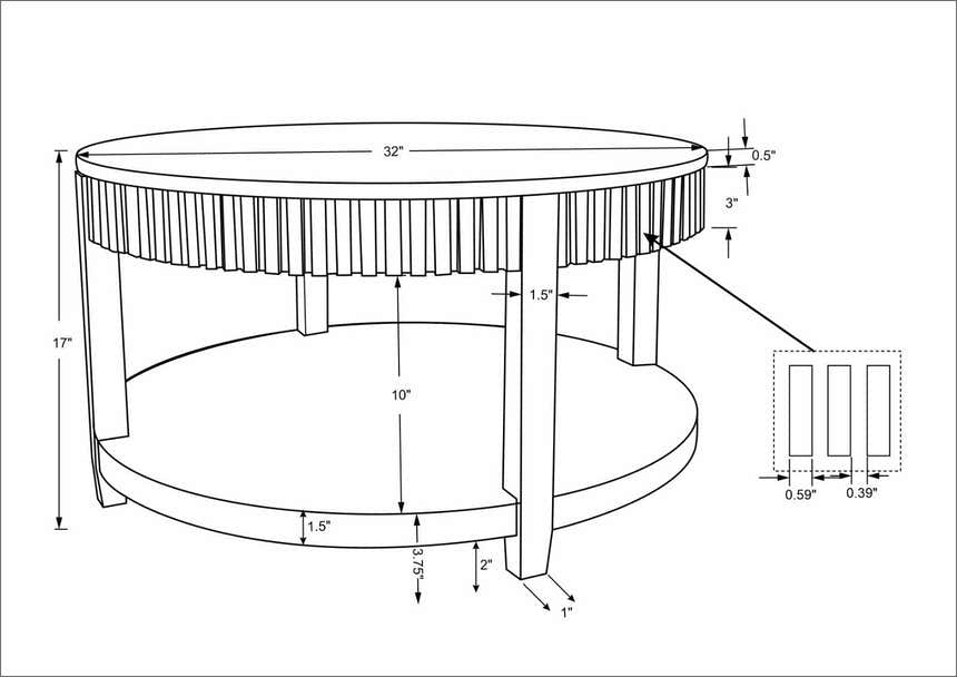 Rosemary Coffee Table Becki Owens x LIVABLISS BORS-002