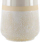 Light Gray Bohemian Table Lamp with global details for bedside or console tables