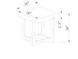 Dossenheim Modern Gold Square End Table - Clearance