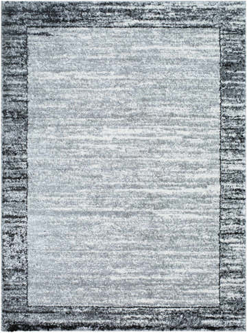 Close-up of the Dhaval Black Area Rug, showcasing its charcoal, light gray, and black hues and subtle textured pattern. Design-Rectangle-5373