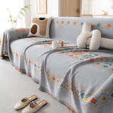 Bohemian Geometric Sofa Throw Cover, Cozy & Protective Ethnic-Inspired Couch Cover