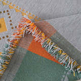 Bohemian Geometric Sofa Throw Cover, Cozy & Protective Ethnic-Inspired Couch Cover