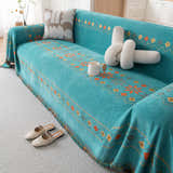 Bohemian Geometric Sofa Throw Cover, Cozy & Protective Ethnic-Inspired Couch Cover