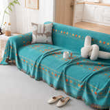 Bohemian Geometric Sofa Throw Cover, Cozy & Protective Ethnic-Inspired Couch Cover