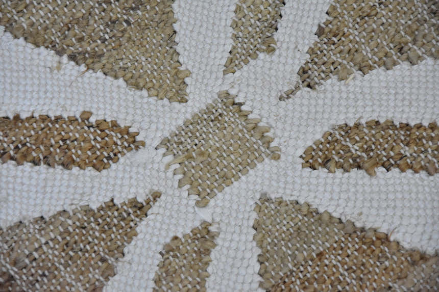Timbergirl Geometric Cream Handmade Rug