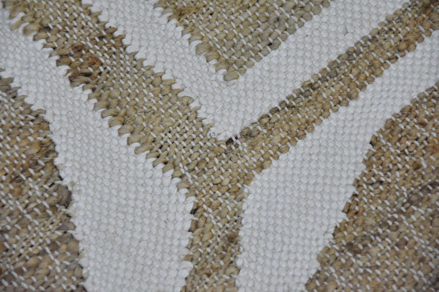 Timbergirl Geometric Cream Handmade Rug
