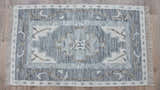 Timbergirl Kilim Blue Wool Handmade Rug