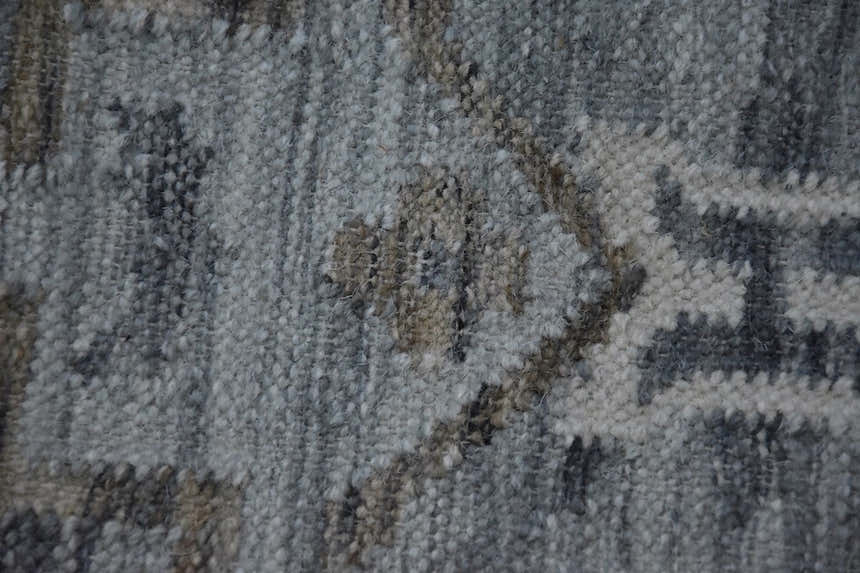Timbergirl Kilim Blue Wool Handmade Rug
