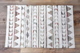 Timbergirl Tribal Beige Wool and Jute Handmade Rug