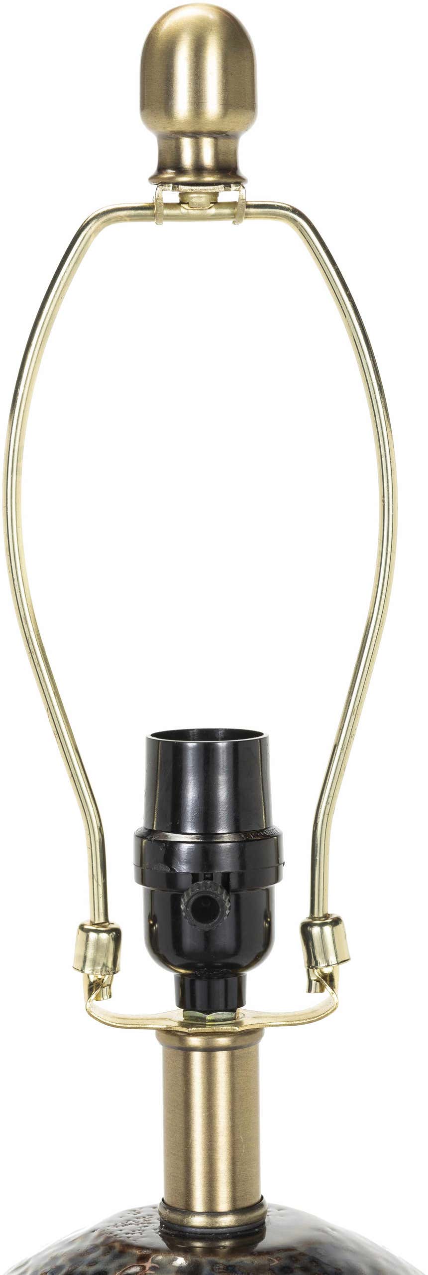 Emet Ribbed Glass Brass Table Lamp - Clearance