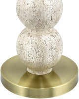 Beige Traditional Floor Lamp with linen details for living rooms or reading corners
