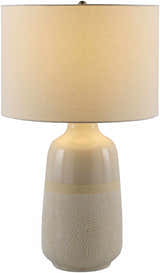 Dark Gray Bohemian Table Lamp with global details for bedside or console tables