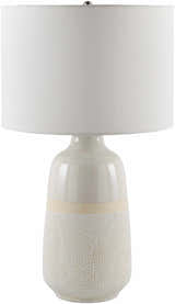 Dark Gray Bohemian Table Lamp with global details for bedside or console tables