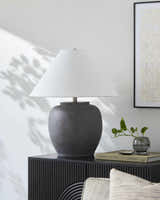 Rayoe Gray Table Lamp