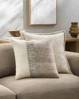 Beige Modern Accent Pillow for sofa bed or accent chair - Clearance
