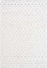 Close-up of the Anthea Off-White 3D Checkered Washable Rug, showing its textured, geometric pattern. Design-Rectangle-57