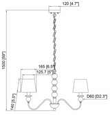 Hengstdal Dark Brown Chandelier