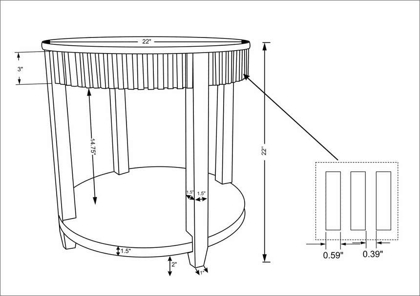 Rosemary Console Table Becki Owens x LIVABLISS BORS-003