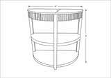 Rosemary Console Table Becki Owens x LIVABLISS BORS-003