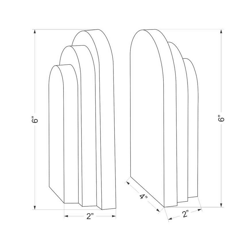 Huizachal Black Bookend