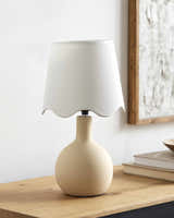 Atenxoxola Cream Ceramic Table Lamp