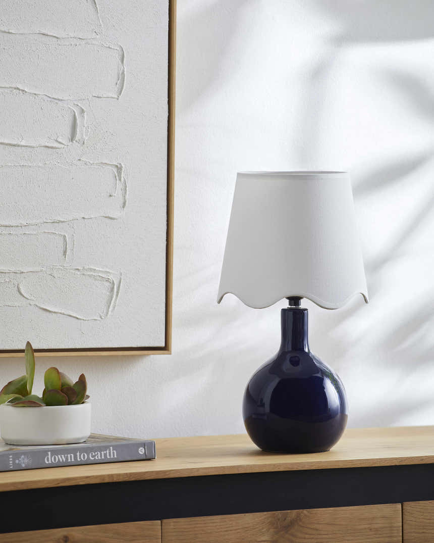 Atenxoxola Navy Ceramic Table Lamp
