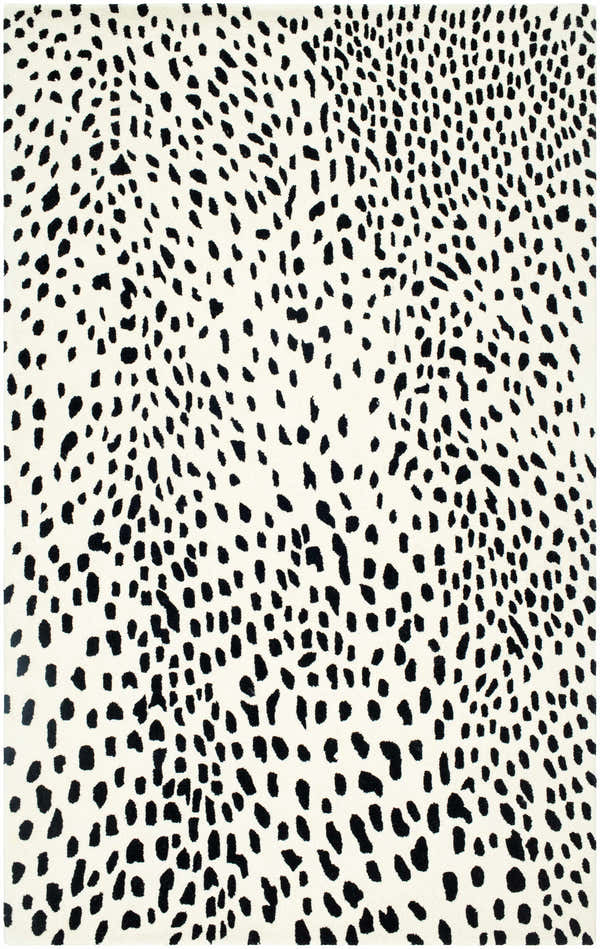 Sample Athena White Giraffe Print Wool Rug