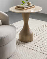 Aspremont Dark Red End Table