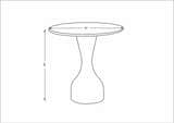 Aspremont Dark Red End Table