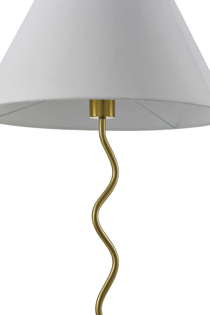 Jaraguari Zic Zac Gold Metal Floor Lamp