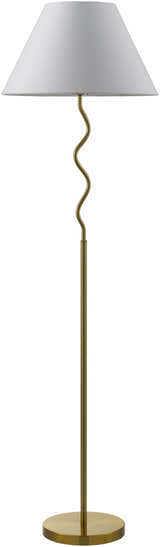 Jaraguari Zic Zac Gold Metal Floor Lamp