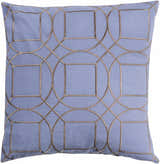 Keresley Blue Geometric Pattern Throw Pillow - Clearance