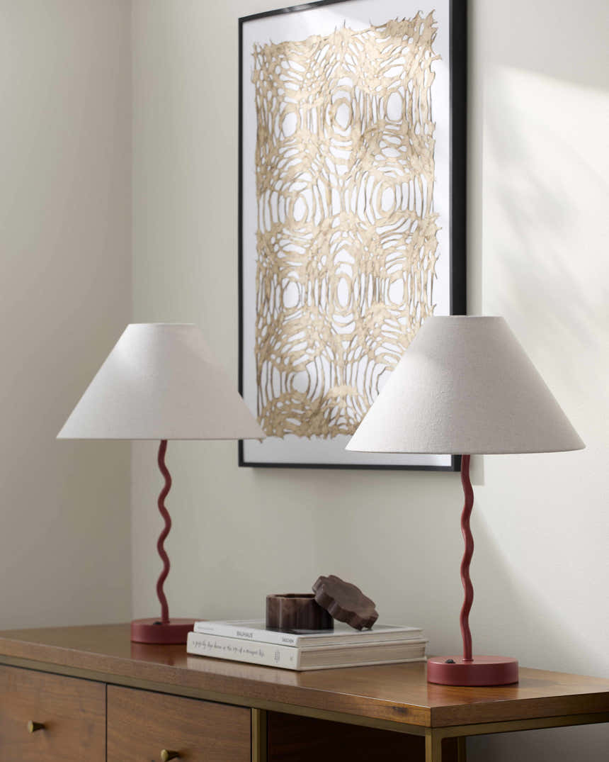 Kamyanyets Red Table Lamp