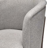 Karabulak Modern Gray Tub Accent Chair - Clearance