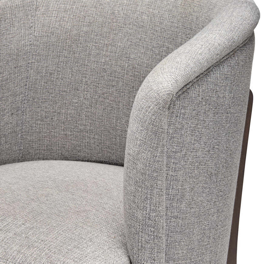 Karabulak Modern Gray Tub Accent Chair - Clearance