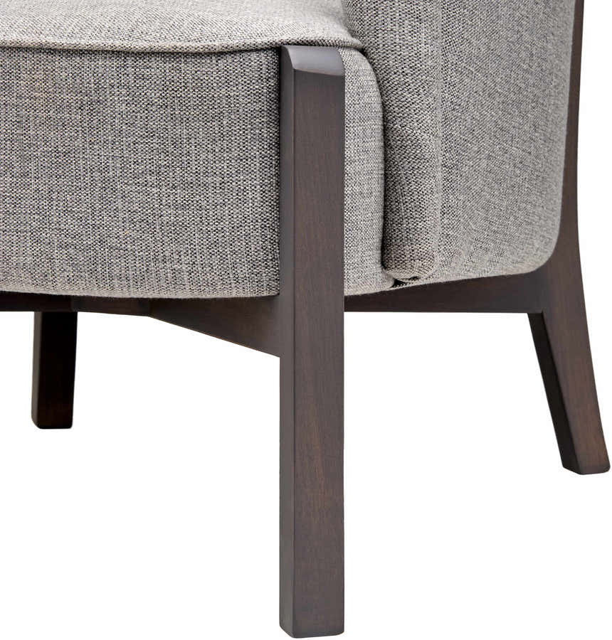 Karabulak Modern Gray Tub Accent Chair - Clearance