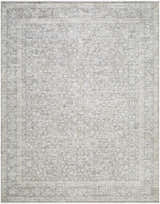 Close-up of Livabliss x Galey Alix Maria Elena V Vintage Medallion Area Rug. Ivory, tan, and brown farmhouse style. Design-Rectangle-71010