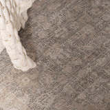 Close-up of the Livabliss x Galey Alix Maria Elena V Vintage Medallion Area Rug, featuring ivory, tan, and medium brown tones. Roomscene-Rectangle