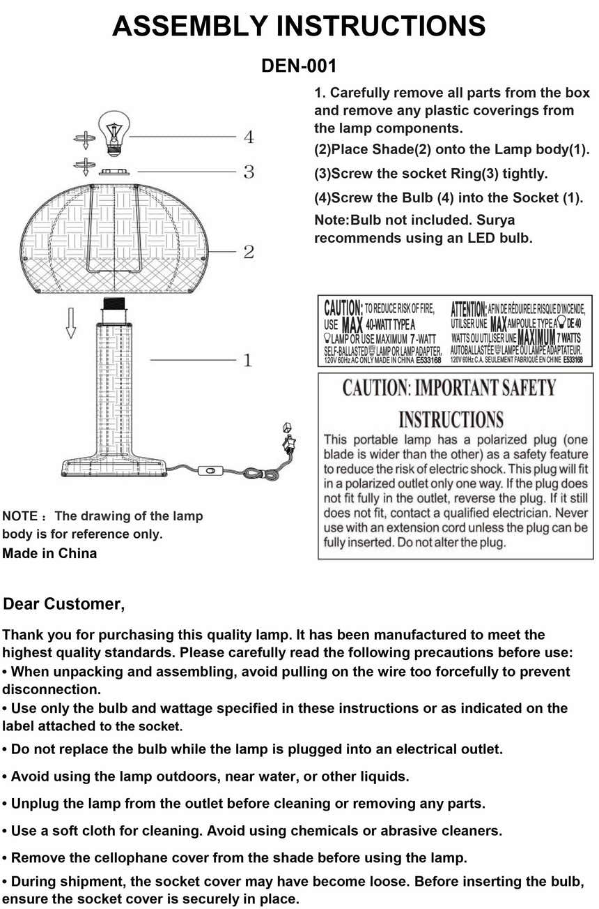 Kedungwaru Table Lamp