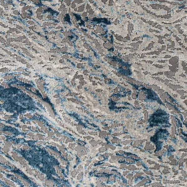 Sample Lambton Blue Marble Area Rug - Clearance