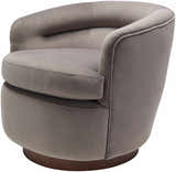 Hithadhoo Dark Red Swivel Chair - Clearance