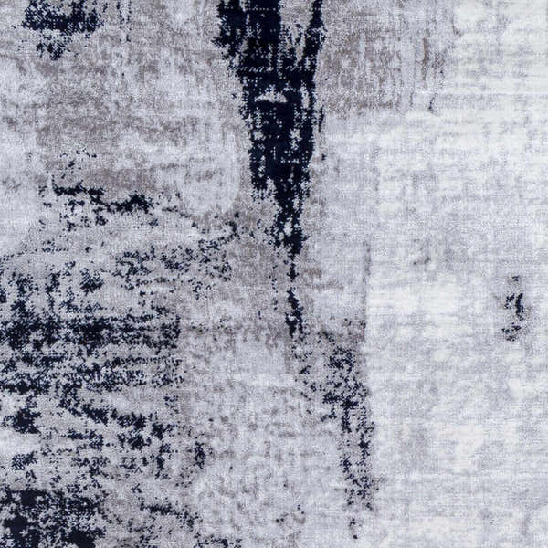 Sample Limao Abstract Denim Area Rug - Clearance