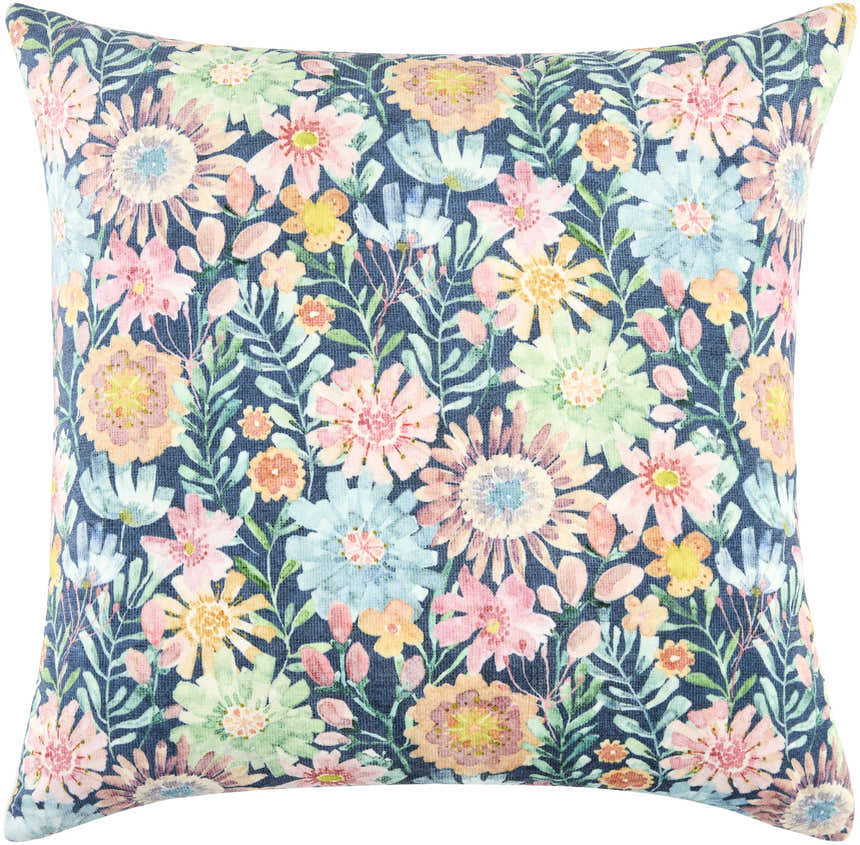 Amithi Light Blue Throw Pillow