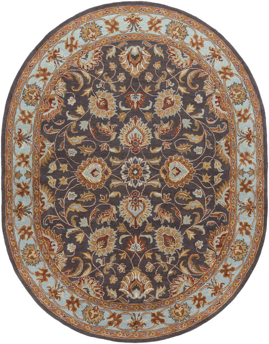 Made to Order Custom Size Cherryfield Hand Tufted Brown & Blue 1004 Area Rug