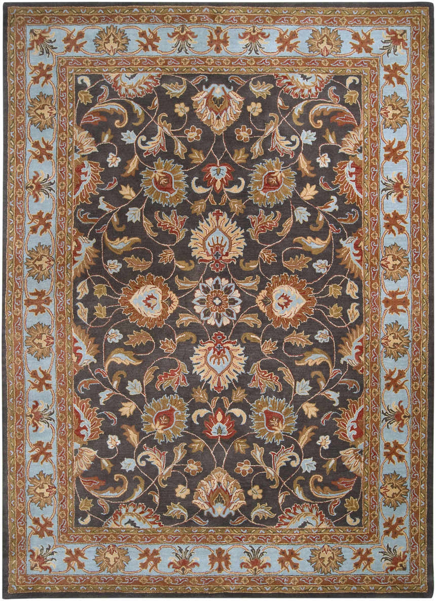 Made to Order Custom Size Cherryfield Hand Tufted Brown & Blue 1004 Area Rug