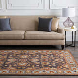 Made to Order Custom Size Cherryfield Hand Tufted Brown & Blue 1004 Area Rug