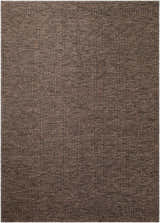 Close-up of the Nuela Dark Brown Area Rug showing its diamond and geometric pattern and woven texture. Design-Rectangle