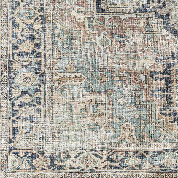 Sample Green Nisa Tumble Dry Washable Rug