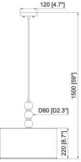 Perosillo Beige Pendant
